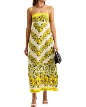 Linda Charm Midi Dress - Yellow
