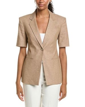 Kenneth Cole Linen-Blend Jacket - Natural