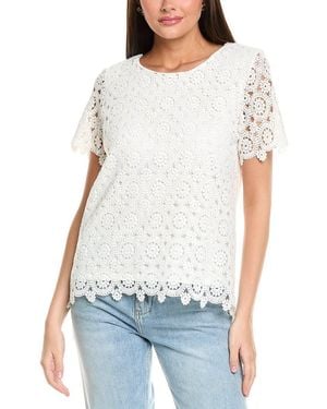 Jones New York Lace Top - White