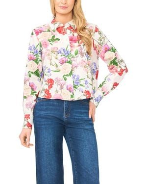 Ted Baker Erin Collared Linen Blouse - Blue