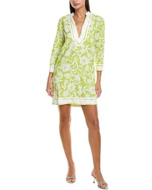 FLORA BEA NYC Chichi Linen-Blend Shift Dress - Yellow