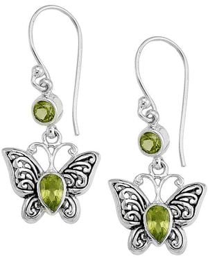 Samuel B. 1.30 Ct. Tw. Peridot Earrings - Metallic