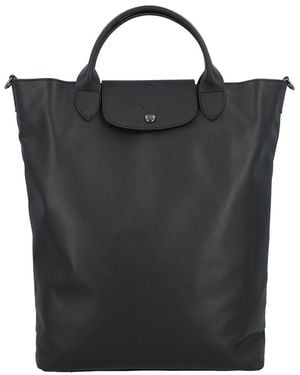 Longchamp Le Pliage Xtra Medium Leather Backpack in Black | Lyst display picture 1