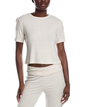 NATORI EDIT Skye Rib Top - White
