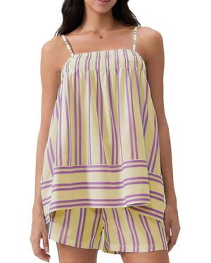 LEON GORI Leon 2Pc Top & Short Set - Brown