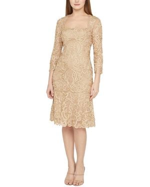 JS Collections Violette Cocktail Dress - Natural