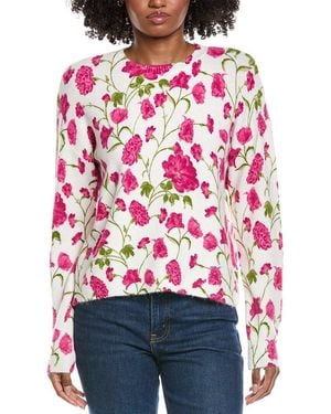 Cece Flower Printed Pullover - Red
