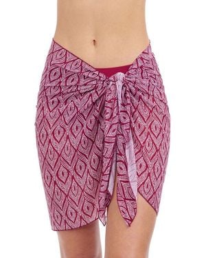 Gottex Sarong Mesh Skirt - Pink