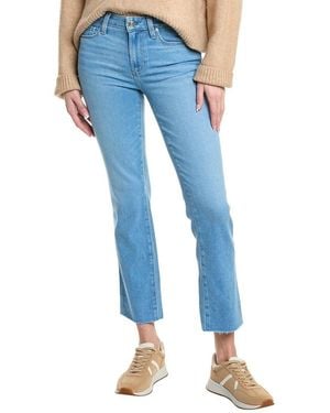PAIGE Amber Like It Hot Raw Hem Jean - Blue