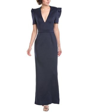 Jovani Formal Scuba Gown - Blue