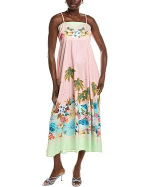 Linda Charm Midi Dress - Green