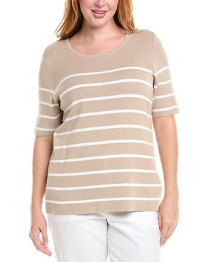 Tahari Plus T-Shirt - Natural