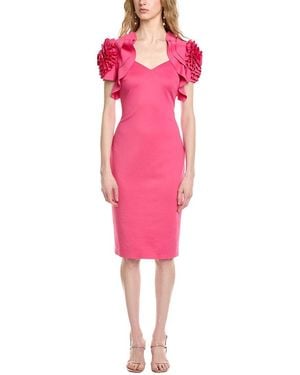 Badgley Mischka Rosette Dress - Pink