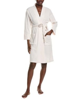 Natori N Tranquility Waffle Knit Robe - Natural