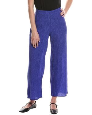 Eileen Fisher Ankle Wide Pant - Blue