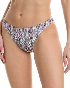 Tanya Taylor Valencia Smocked Bikini Bottom - Multicolor