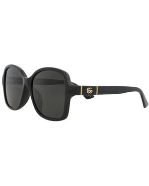 Gucci 57Mm Polarized Sunglasses - Black