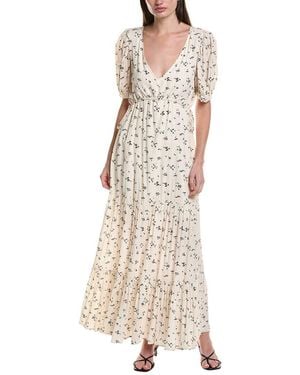 Saltwater Luxe Short Sleeve Maxi Dress - Natural