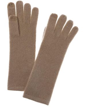 Sofiacashmere Sofiacashmere Mid-Length Touchscreen Cashmere Gloves - Brown