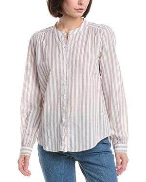 Michael Stars Bethel Button Top - White