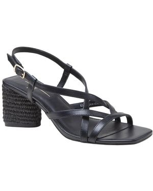 Linea Paolo Hazel-L Leather Slingback Sandal - Blue