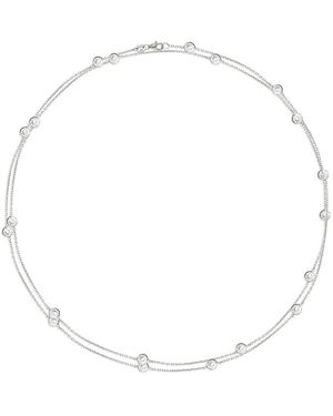 Gabi Rielle Silver Cz 42in Necklace - White