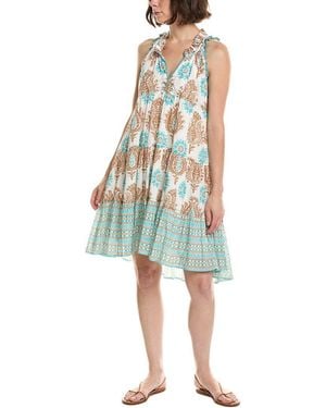 Ro's Garden Ros Garden Sofie Mini Dress - Blue