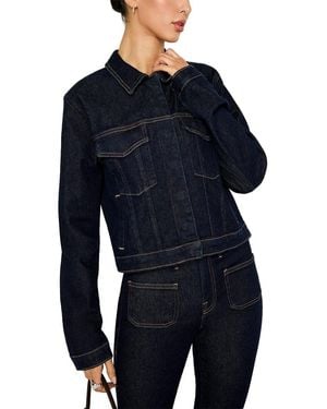 GOOD AMERICAN Committed Denim Jacket - Blue