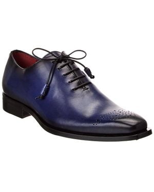 Mezlan Cupula Patina Leather Oxford - Blue