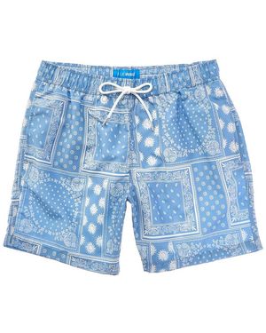 Blue Wave Swim Short - Blue