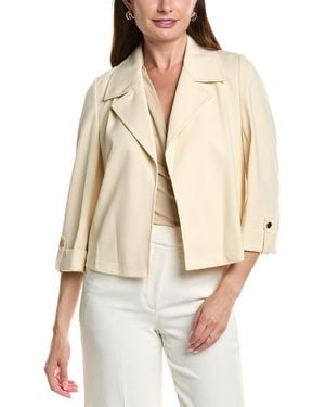 Anne Klein Drape Jacket - Natural