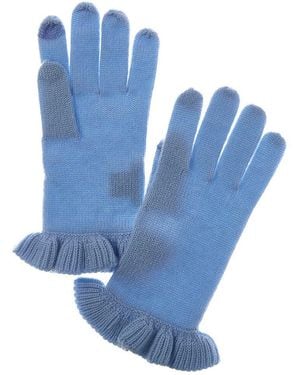 Sofiacashmere Sofiacashmere Touchscreen Cashmere Gloves - Blue