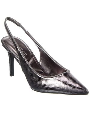 KARL LAGERFELD Rosalyn Leather Pump - Metallic