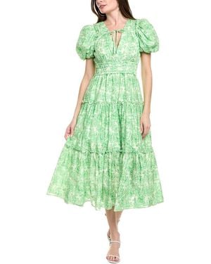 10 Crosby Derek Lam Philippa Midi Dress - Green