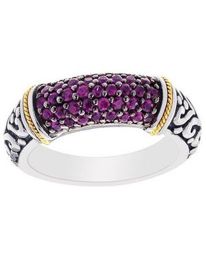 Phillip Gavriel 18K & Ruby Ring - Purple