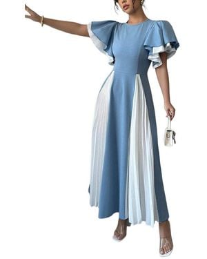 XIRELLI Print Maxi Dress - Blue
