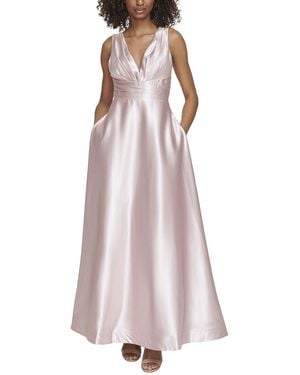 Eliza J Satin Ball Gown - Purple