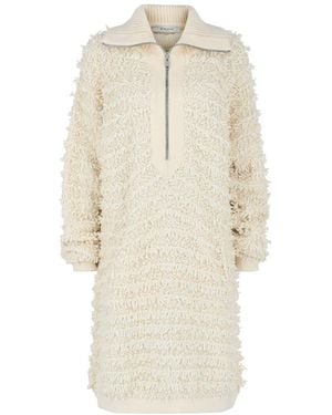 Givenchy Long Fringed Sweater - Natural