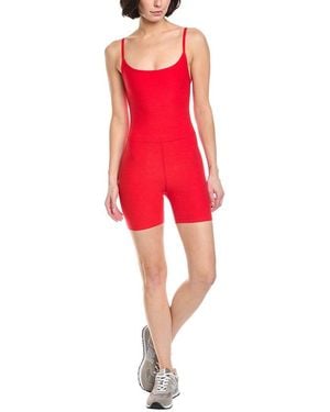 Beyond Yoga Spacedye Keep Pace 5In Biker Jumpsuit - Red