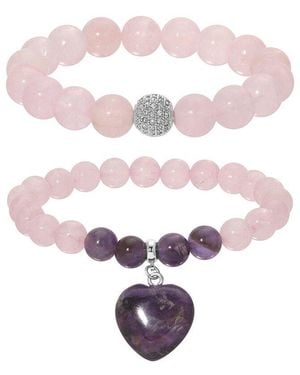 Eye Candy LA Michelle Beaded Bracelet - White