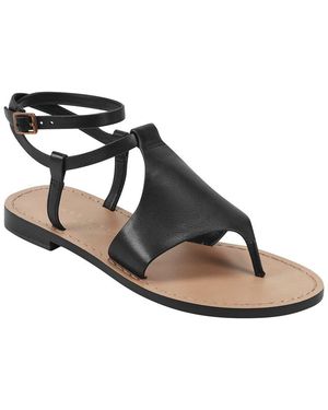 Marc Fisher Lille Leather Sandal - Black