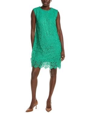 Jones New York Extended Cap Sleeve Swing Dress - Green