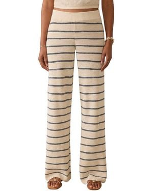 Faherty Miramar Linen-Blend Sweater Pant - Natural