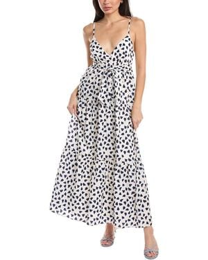 Stellah Harper Printed Long Cami Dress - Blue
