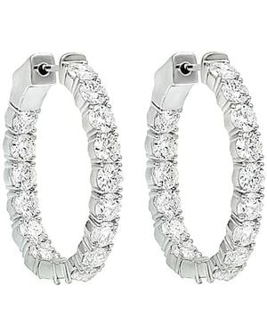 Diana M. Jewels Fine Jewellery 14k 1.50 Ct. Tw. Diamond Hoops - Multicolour