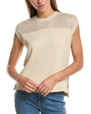 Splendid Jada Pointelle Top - Natural