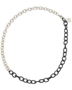 Juvell 18k Plated Silk Link Necklace - Metallic