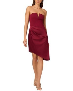 Adrianna Papell Asymmetrical Dress - Red