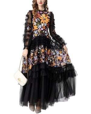 LIONELLO SALVI Maxi Dress - Black