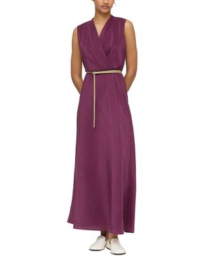 Lafayette 148 New York V-Neck Dress - Purple
